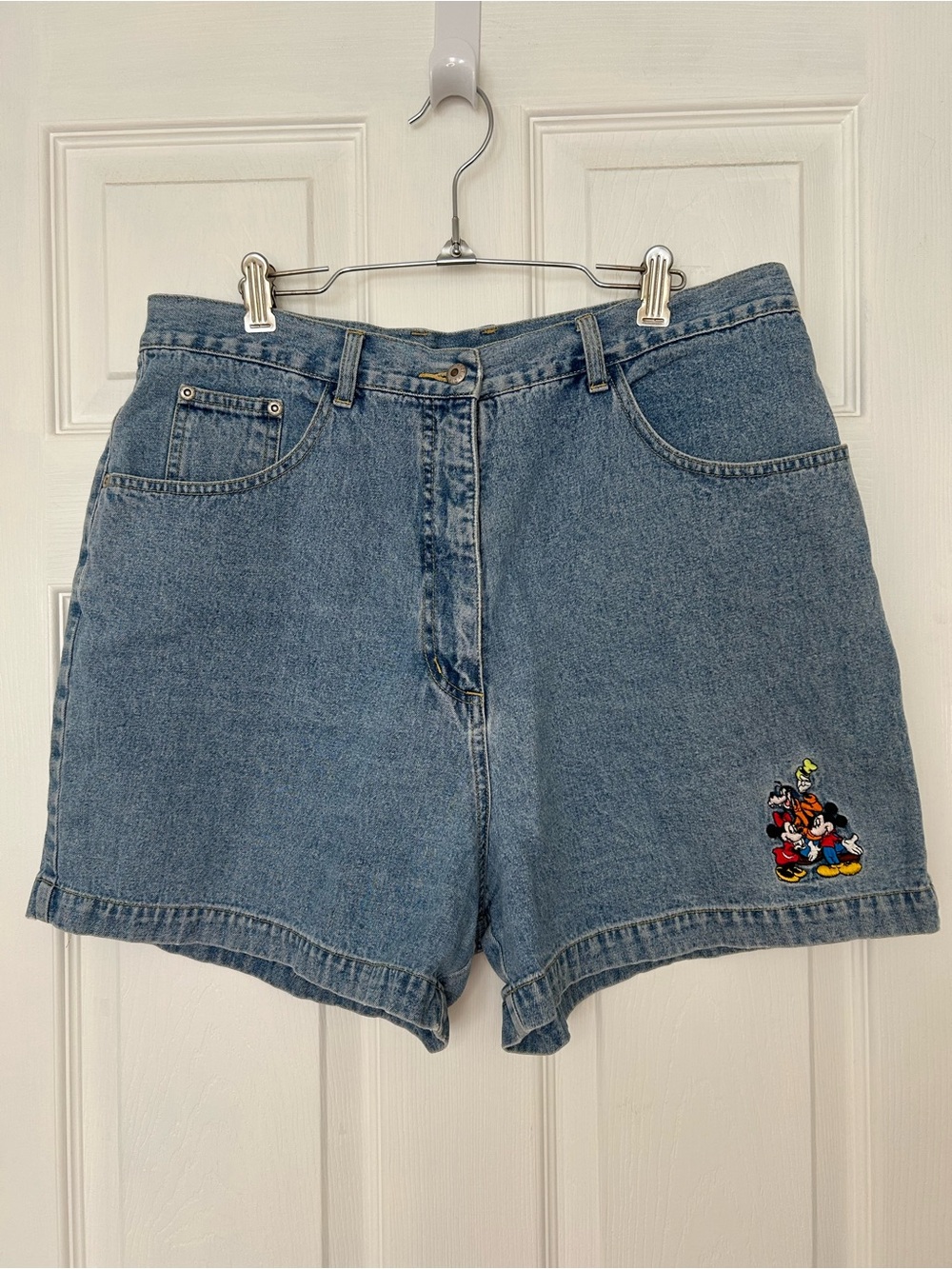 Vintage Walt Disney World Embroidered Denim Shorts